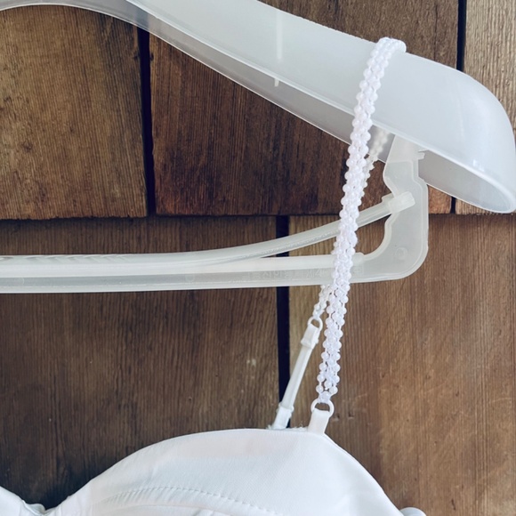 City Studios Juniors Imitation Pearl-Strap Corset Bodycon Dress Ivory Size 7/8 - Picture 7 of 17